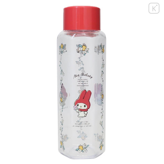 Japan Sanrio Water Bottle 350ml - My Melody : Flower Red - 1