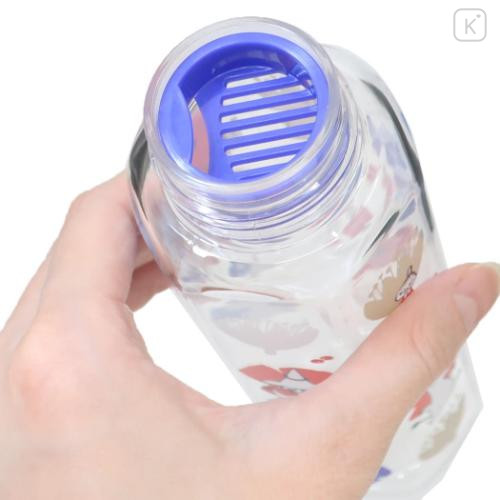 Japan Moomin Water Bottle 350ml - Little My & Moomintroll & Snufkin : Flower Blue - 4