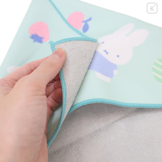 Japan Miffy Self Adhesive Bento Lunch Cloth - Miffy : Fruits Turquoise - 2