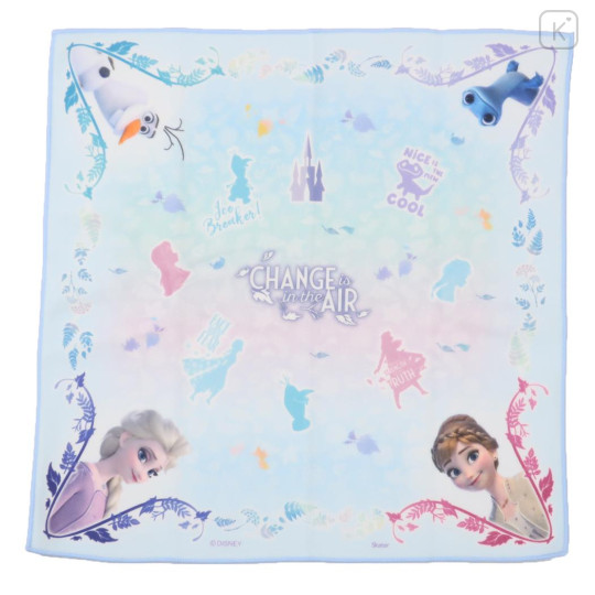Japan Disney Self Adhesive Bento Lunch Cloth - Disney Princess Frozen : Light Blue - 1