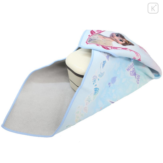 Japan Disney Self Adhesive Bento Lunch Cloth - Disney Princess Frozen : Light Blue - 3