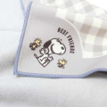 Japan Peanuts Self Adhesive Bento Lunch Cloth - Snoopy & Woodstock : Gingham Grey - 2