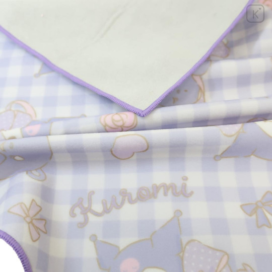 Japan Sanrio Self Adhesive Bento Lunch Cloth - Kuromi : Big Ribbon - 2