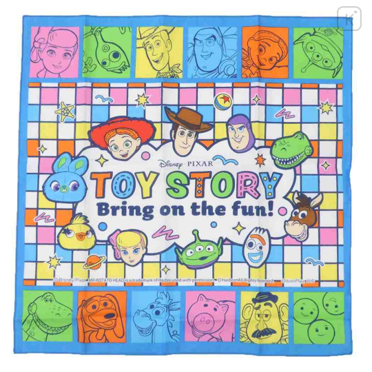 Japan Disney Bento Lunch Cloth - Toy Story : Characters Colorful - 1