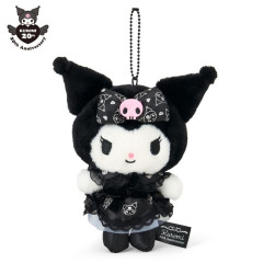 Japan Sanrio Original Mascot Holder - Kuromi's Special Key 20th Anniversary Dress