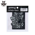 Japan Sanrio Original Sticker Set - Kuromi's Special Key 20th Anniversary Hologram Silver Foil - 1