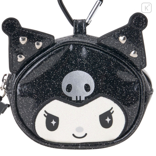 Japan Sanrio Original Mascot Mini Pouch with Carabiner - Kuromi's Special Key 20th Anniversary - 2