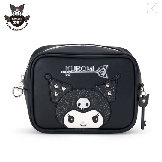 Japan Sanrio Original Mascot Cosmetic Pouch - Kuromi's Special Key 20th Anniversary - 1