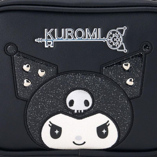 Japan Sanrio Original Mascot Cosmetic Pouch - Kuromi's Special Key 20th Anniversary - 4