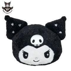 Japan Sanrio Die-cut Cushion - Kuromi's Special Key 20th Anniversary Face