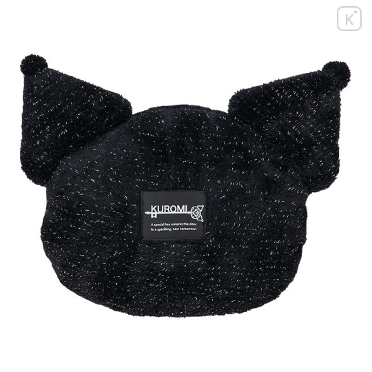 Japan Sanrio Die-cut Cushion - Kuromi's Special Key 20th Anniversary Face - 2