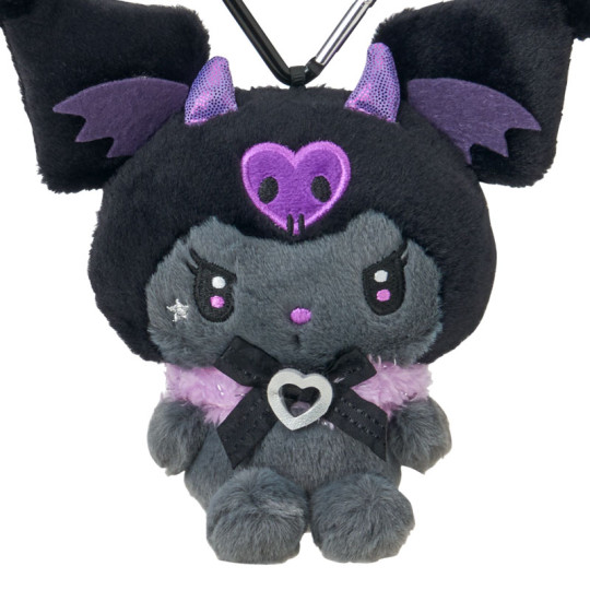 Japan Sanrio Mascot Holder - Kuromi : Dark Little Devil - 3