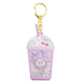 Japan Sanrio Floating Sequins Keychain - Kuromi : Cafe Drink Style - 1