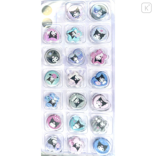 Japan Sanrio KiraCoro Glass Bead Sticker - Kuromi - 1
