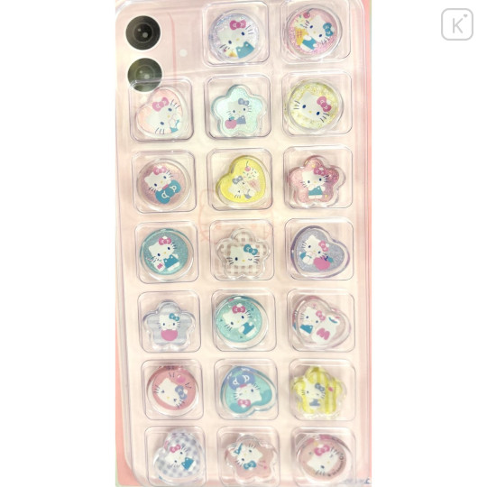 Japan Sanrio Sparkly Marble Sticker Flakes - Hello Kitty : KiraCoro - 1