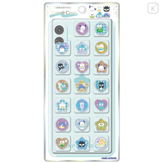 Japan Sanrio Sparkly Marble Sticker Flakes - Hapidanbui Boys KiraCoro - 1