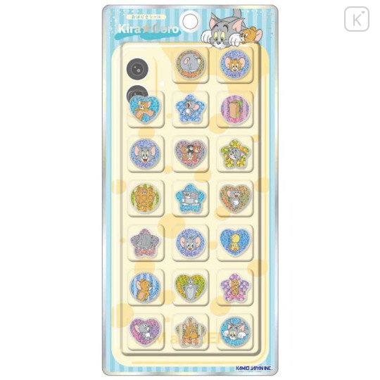Japan Tom and Jerry Sparkly Marble Sticker Flakes - KiraCoro - 1