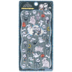 Japan Disney Petit Drop Seal 3D Sticker - The Nightmare Before Christmas : Gold Foil Holographic