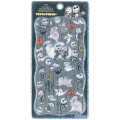 Japan Disney Petit Drop Seal 3D Sticker - The Nightmare Before Christmas : Gold Foil Holographic - 1