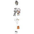 Japan Disney Petit Drop Seal 3D Sticker - The Nightmare Before Christmas : Gold Foil Holographic - 2