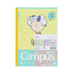 Japan Peanuts Campus Notebook Set A-Ruled - Snoopy & Woodstock : Kids Comic