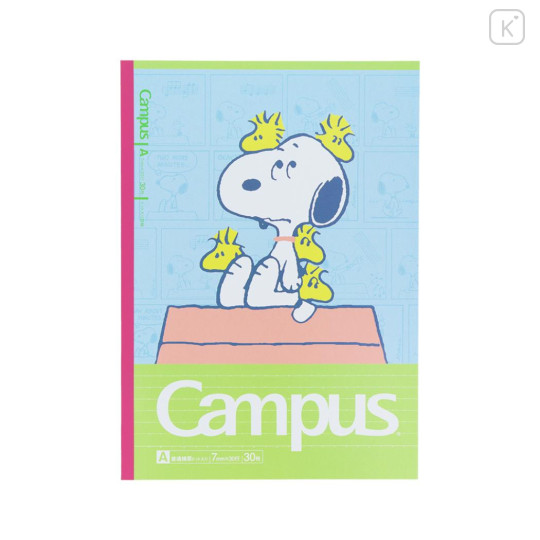 Japan Peanuts Campus Notebook Set A-Ruled - Snoopy & Woodstock : Kids Comic - 2