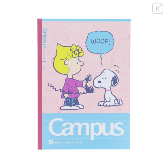 Japan Peanuts Campus Notebook Set A-Ruled - Snoopy & Woodstock : Kids Comic - 6