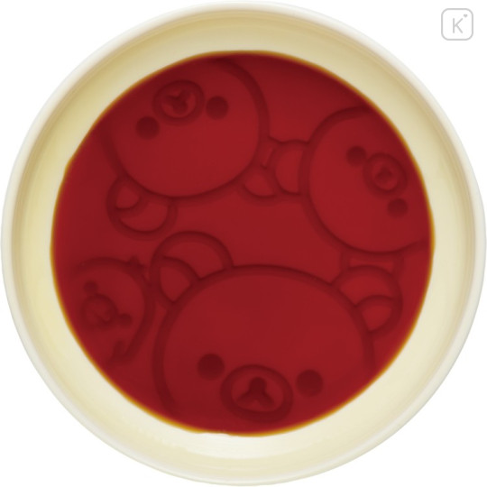 Japan San-X Soy Sauce Plate - Rilakkuma : Anytime Sushi Embossed - 3