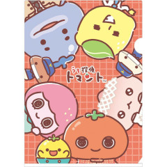 Japan San-X A4 Clear File Folder - Uso Tantei Tomanto : Debut Orange