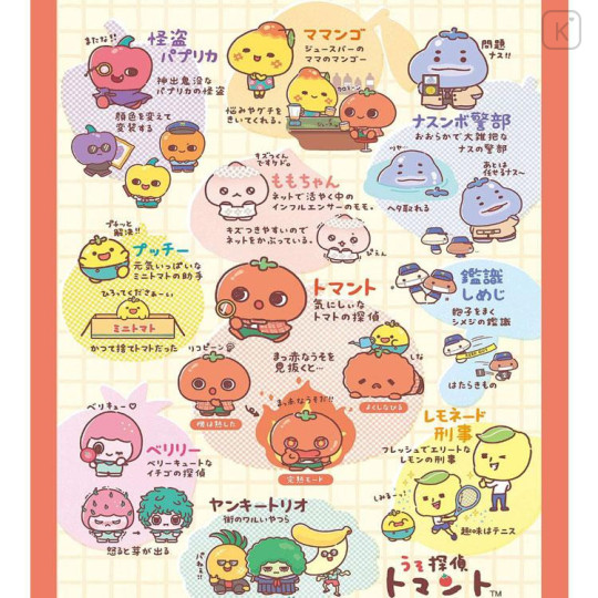 Japan San-X A4 Clear File Folder - Uso Tantei Tomanto : Debut Orange - 4