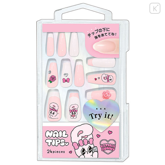 Japan Esther Bunny Nail Tips - Pink - 1