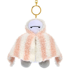 Japan Disney Store Plush Mascot Keychain - Baymax : Soonfall Swaddled Fluffy Blanket