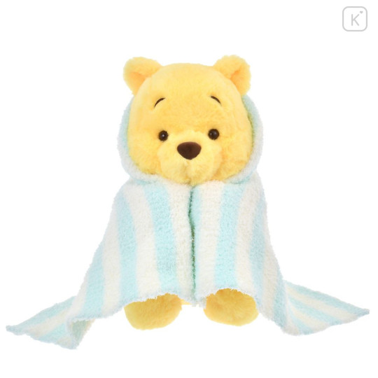 Japan Disney Store Plush Toy - Pooh : Soonfall Swaddled Fluffy Blanket - 1