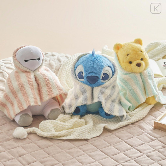 Japan Disney Store Plush Toy - Pooh : Soonfall Swaddled Fluffy Blanket - 7