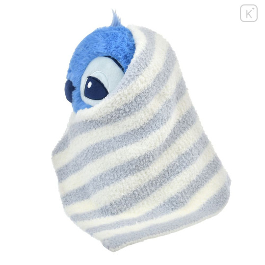 Japan Disney Store Plush Toy - Stitch : Soonfall Swaddled Fluffy Blanket - 2