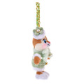 Japan Disney Store Plush Mascot Keychain - Clarice : Tweed Style Pearl Bead - 2