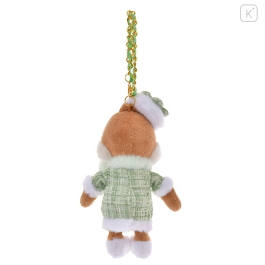 Japan Disney Store Plush Mascot Keychain - Clarice : Tweed Style Pearl Bead - 3