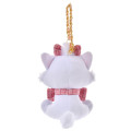 Japan Disney Store Plush Mascot Keychain - Marie : Tweed Style Pearl Bead - 3