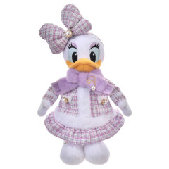 Japan Disney Store Plush Toy - Daisy : Tweed Style Pearl Bead