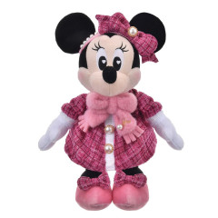 Japan Disney Store Plush Toy - Minnie : Tweed Style Pearl Bead