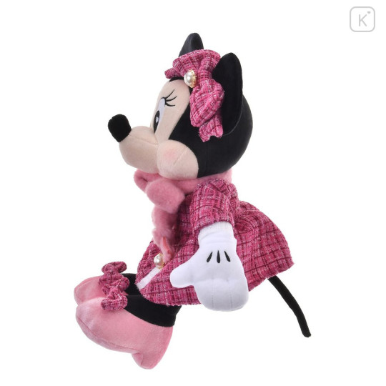Japan Disney Store Plush Toy - Minnie : Tweed Style Pearl Bead - 2