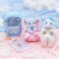 Japan Disney Store Plush Mascot Keychain - Dumbo : Mellow Hug Baby Swaddled - 5