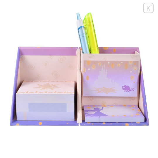 Japan Disney Store Sticky Notes & Memo Pad & Pen Stand - Rapunzel : Silhouette - 5