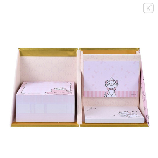 Japan Disney Store Sticky Notes & Memo Pad & Pen Stand - Marie : Pink - 1