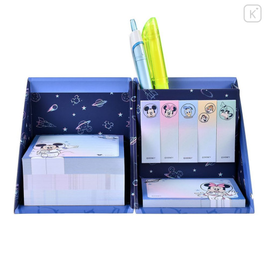 Japan Disney Store Sticky Notes & Memo Pad & Pen Stand - Mickey & Friends : Spacewalk - 5