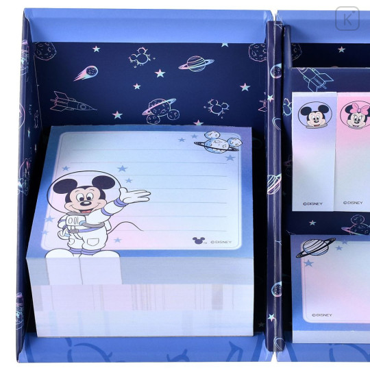 Japan Disney Store Sticky Notes & Memo Pad & Pen Stand - Mickey & Friends : Spacewalk - 6