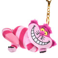 Japan Disney Store Fluffy Plush Keychain - Cheshire Cat : Glow in the Dark - 3