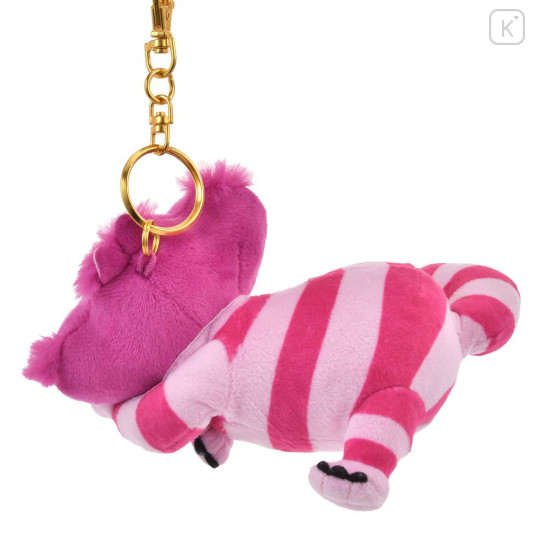 Japan Disney Store Fluffy Plush Keychain - Cheshire Cat : Glow in the Dark - 5