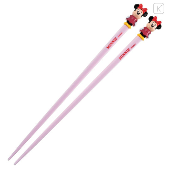 Japan Disney Store Chopsticks 20cm - Minnie : Pink - 1