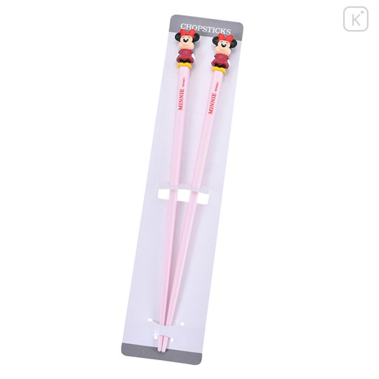 Japan Disney Store Chopsticks 20cm - Minnie : Pink - 2